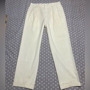 Vintage Polo Ralph Lauren Dress Pants Men’s 34x32 Ivory John Travolta 70’s-80’s